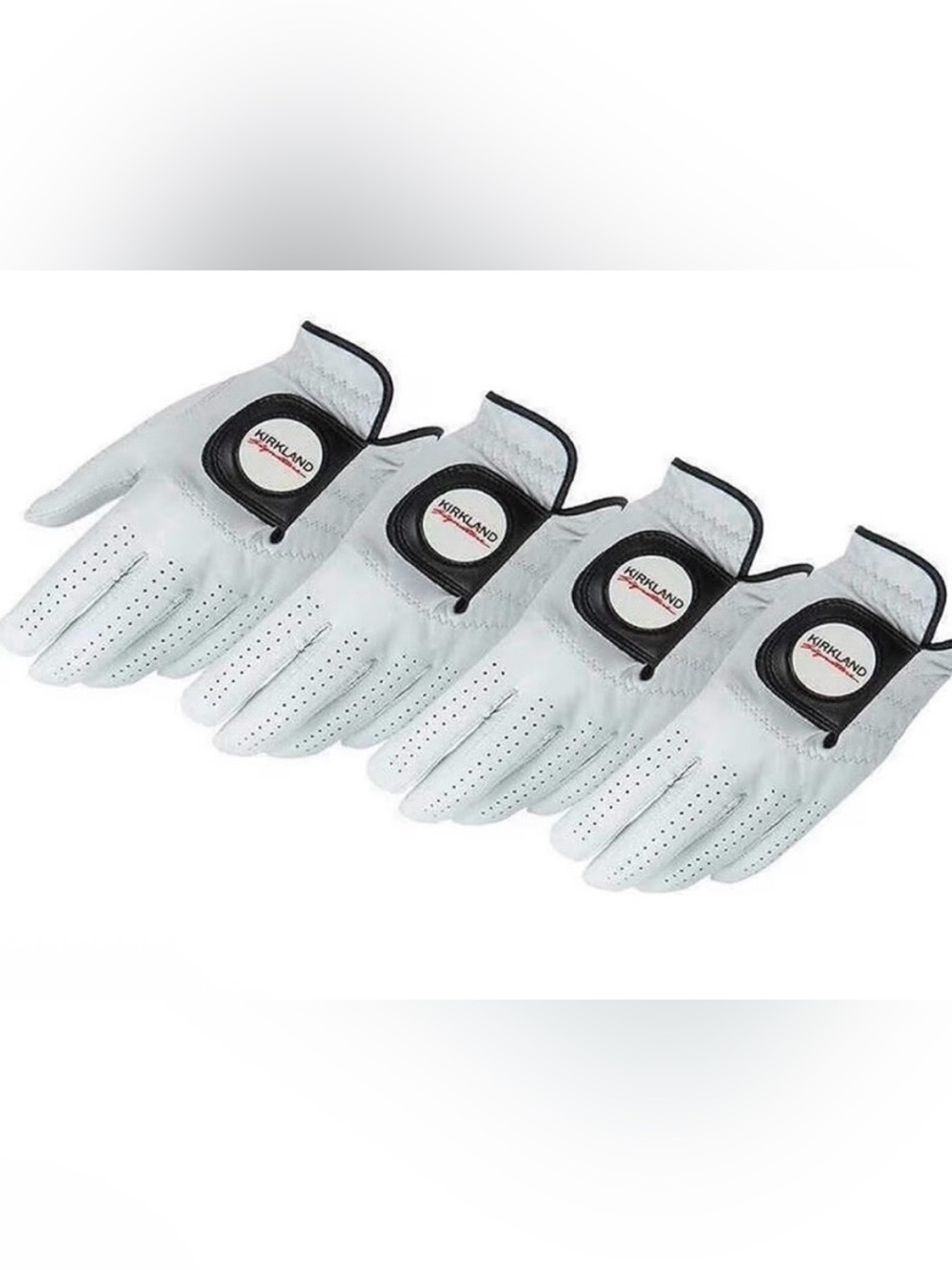 Kirland Signature Golf Gloves Premium Cabretta Leather Right Hand 4 Pack ML